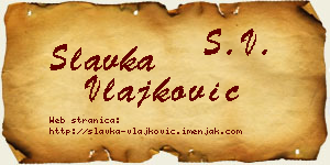 Slavka Vlajković vizit kartica